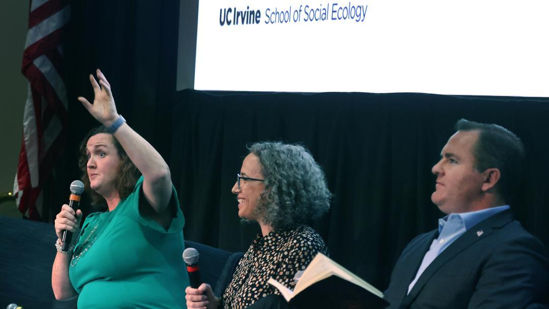 Katie Porter, Laurel Rosenthal and Will O'Neill